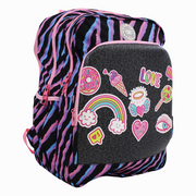 Cubs Black Leopard Gadgets Hard Top Backpack