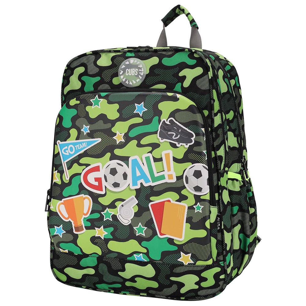 CUBS FOOTBALL GREEN CAMO HARD TOP BACKPACK - Ourkids - Cubs