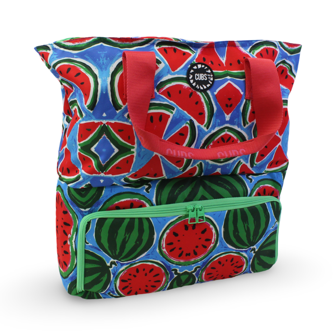 Cubs Watermelon Wave Cooler Tote (41L)