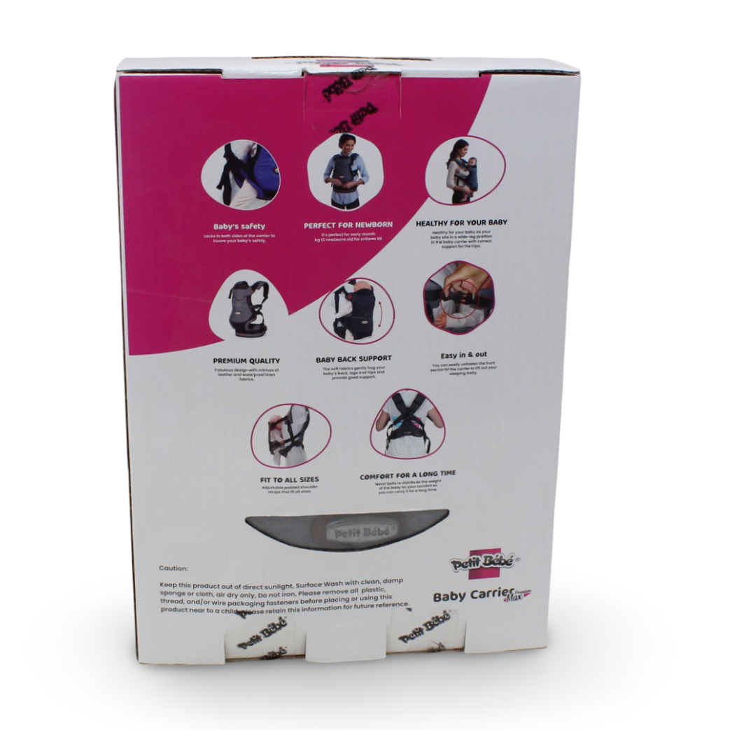 Petit Bebe Baby Carrier Premium Max Linen – Grey