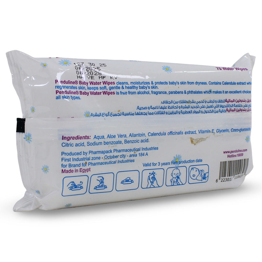 Penduline Baby Water Wipes – 70 Sheets