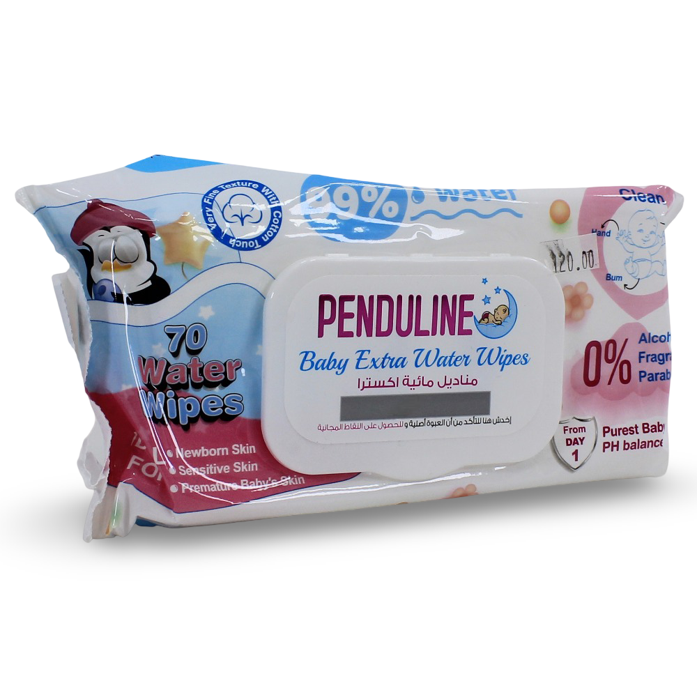 Penduline Baby Extra Water Wipes – 70 Sheets