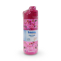 Tank Tritan Water Bottle 800ml – Flowers Pink (Plastic)