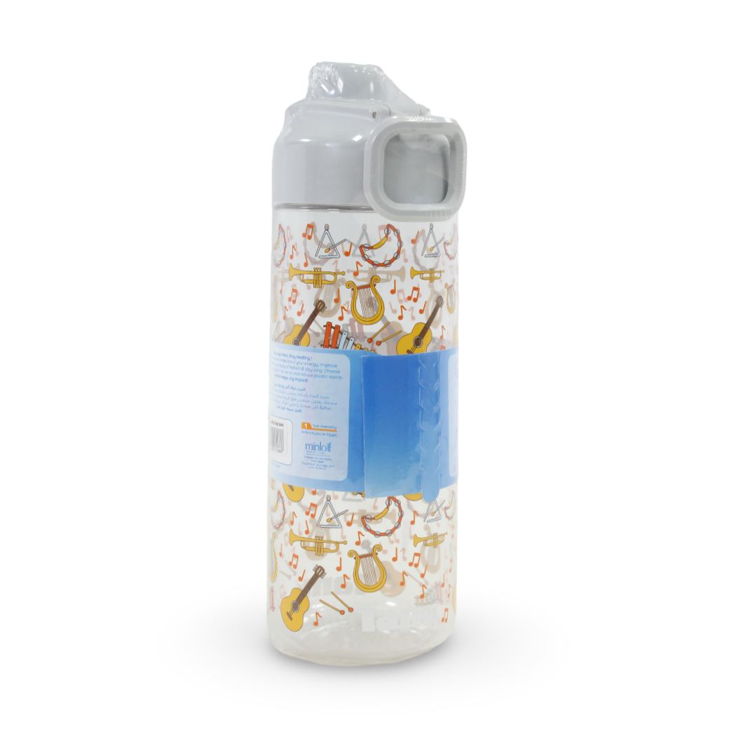 Tank Tritan Water Bottle 800ml – Music Grey