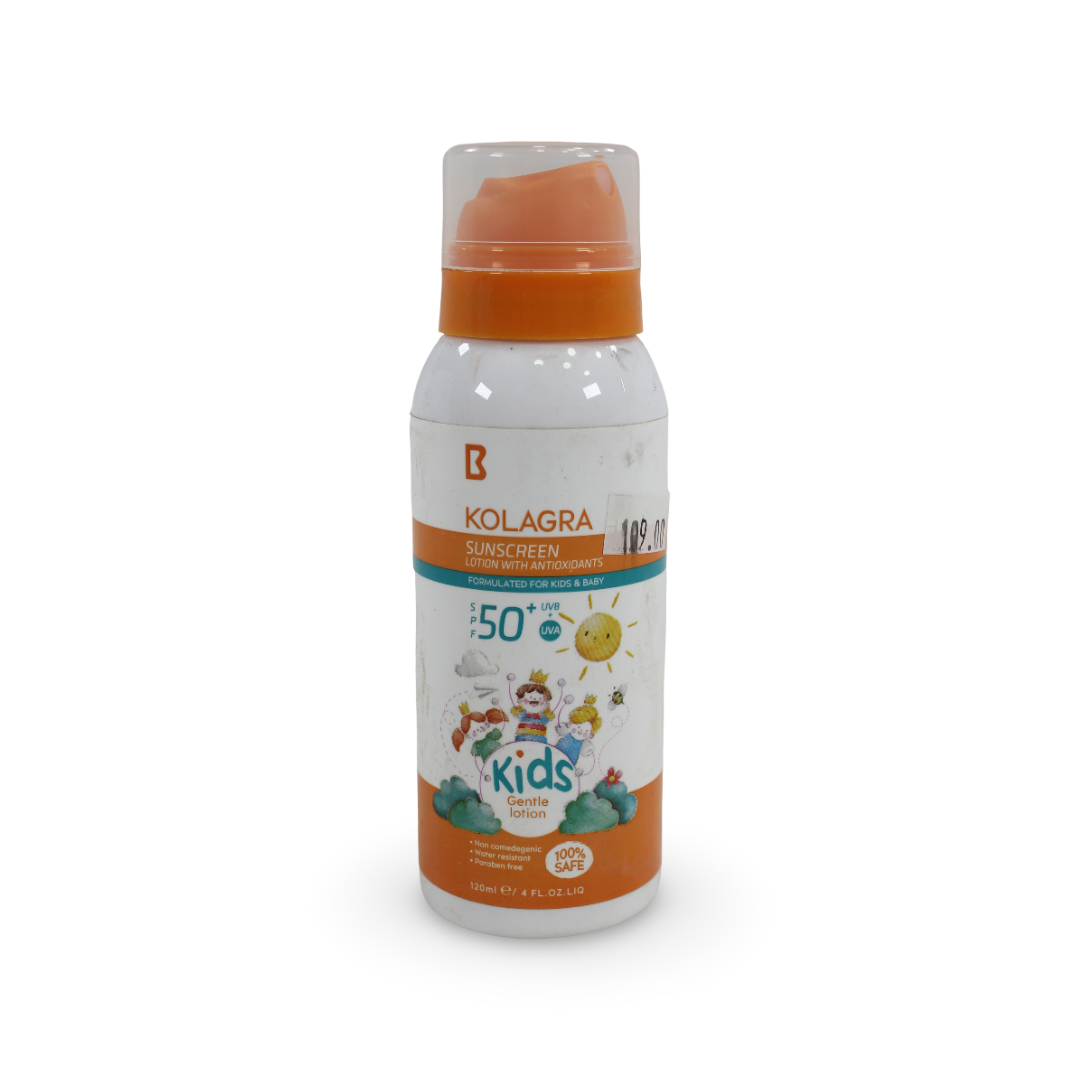 Kolagra Sunscreen Spray Kids SPF 50+ – 120ml - Baby Essentials
