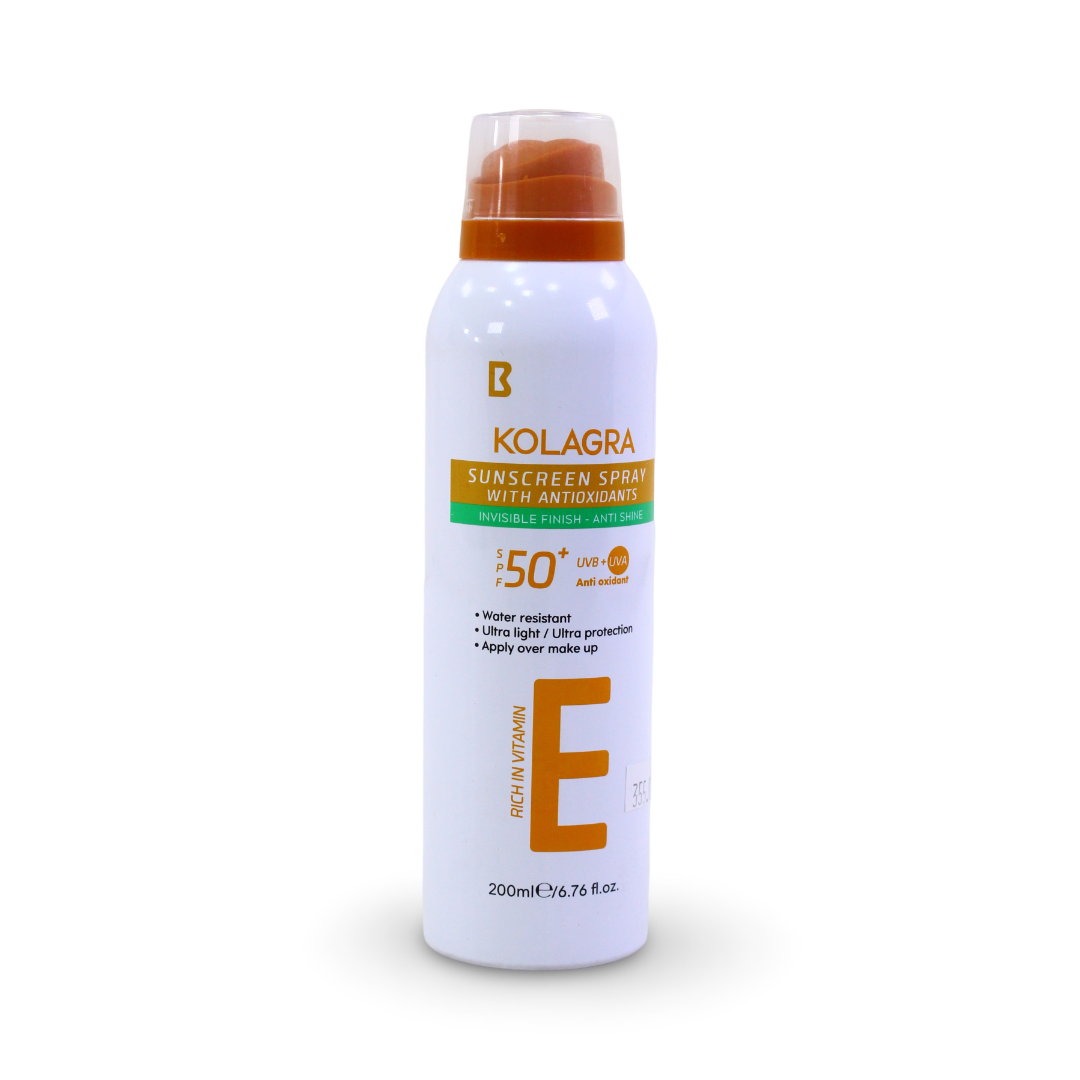 Kolagra Sunscreen Spray With Antioxidants SPF 50+ – 200ml