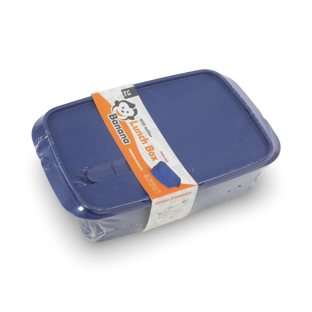 Banana Lunch Box With Splitter 2 Levels (1.5 L)