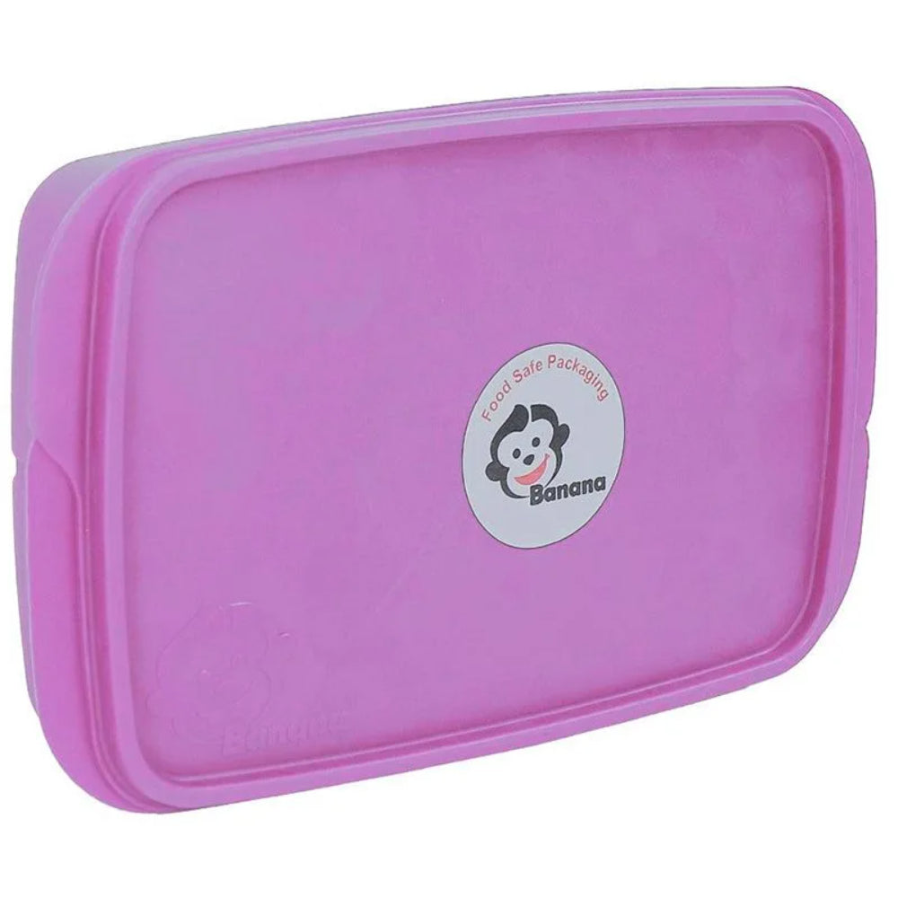 Banana Divided Lunch Box - 1 L (Purple)