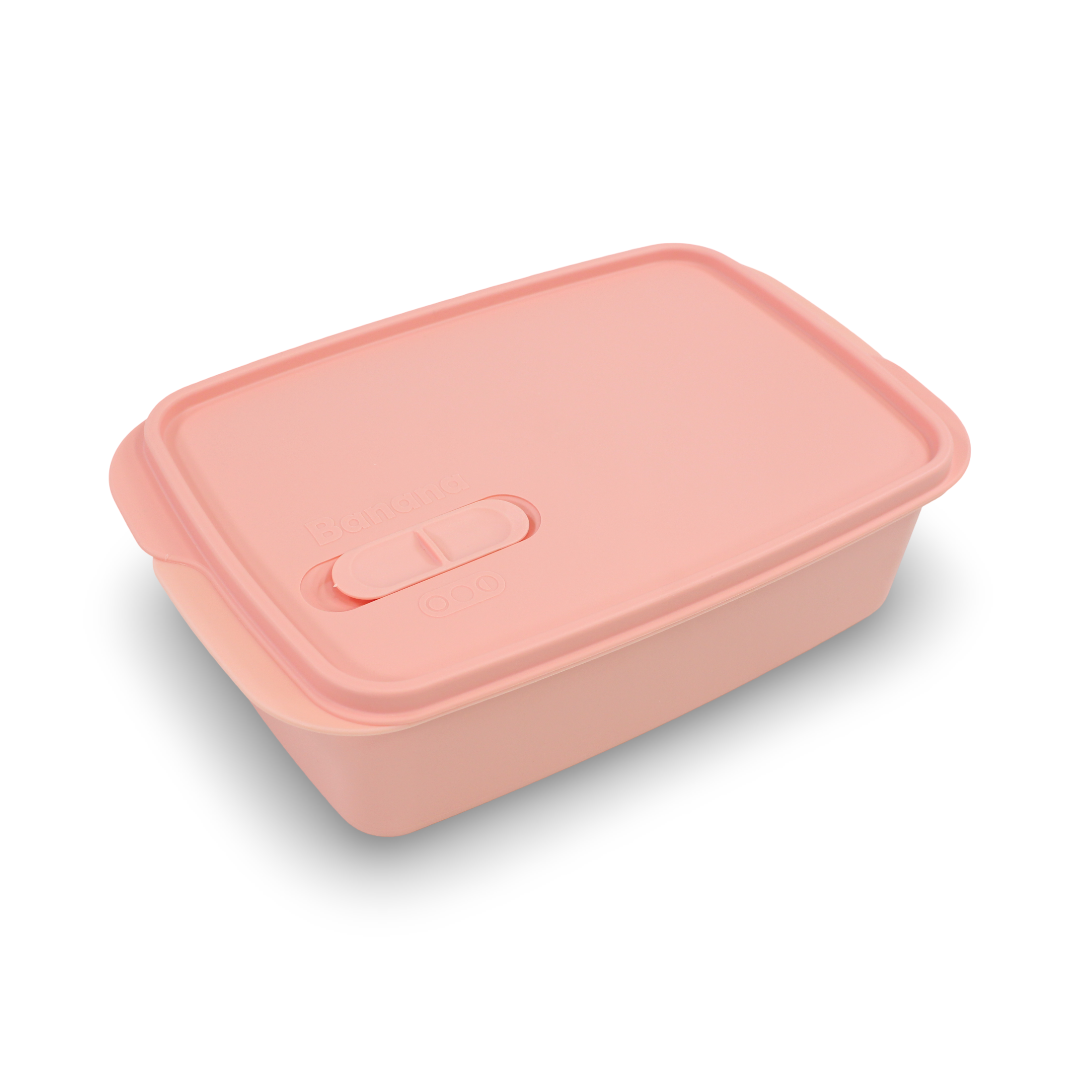 Banana Lunch Box with Splitter 2 Levels 1.5L – Salmon - School