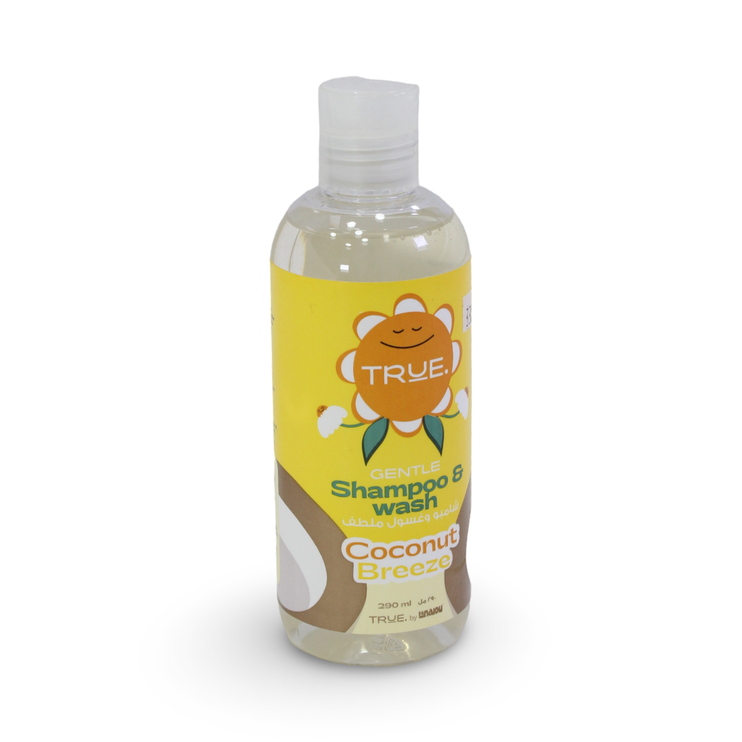 True Shampoo & Wash Coconut Scent 250ml - Baby Essentials