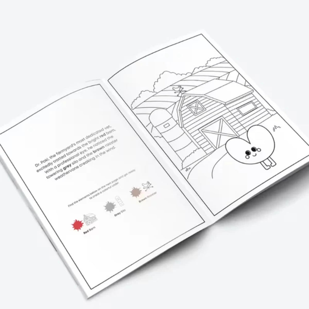 Lanalou Poki's Day At The Farm Coloring Storybook