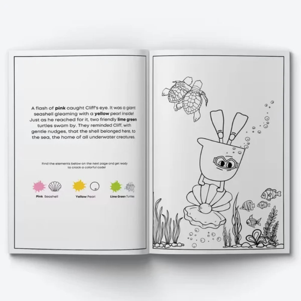 Lanalou Cliff's island Adventures Coloring Storybook