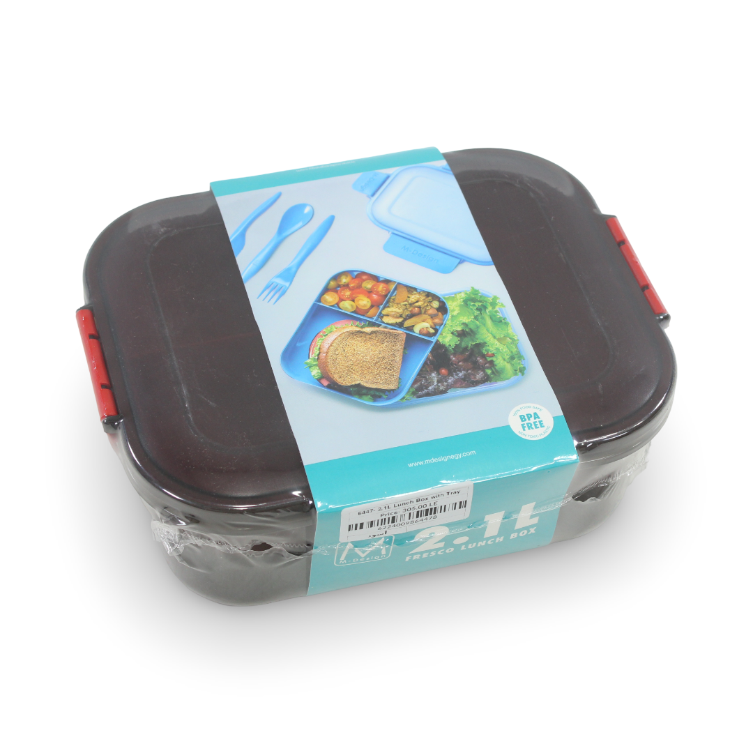 M-Design Lunch Box 2.1 L – Black