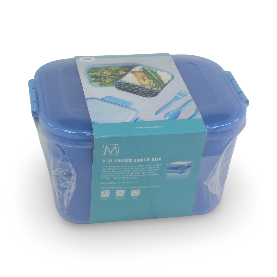 M-Design Lunch Box 2.3L – Blue