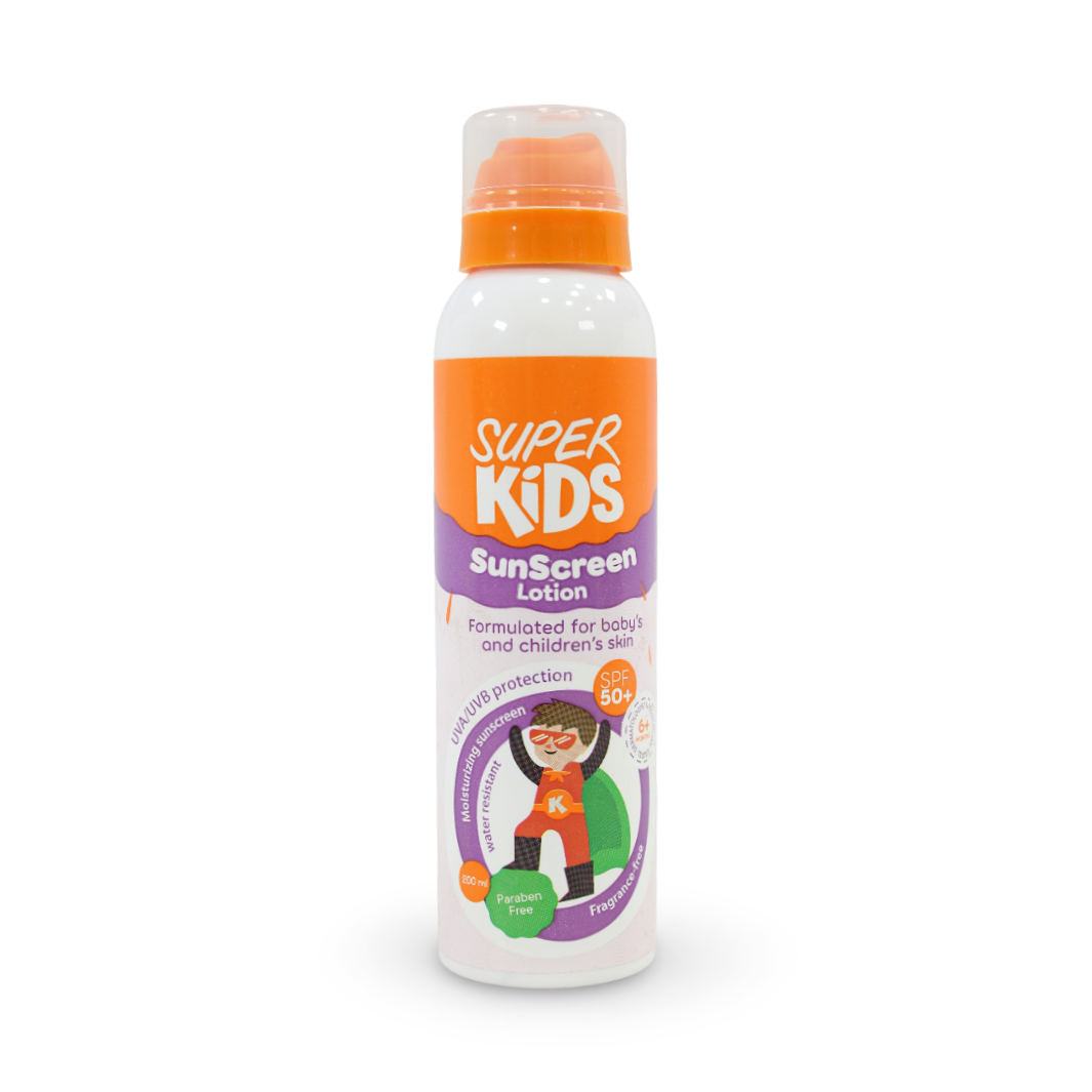 Super Kids Sunscreen Lotion Provides SPF 50+ Protection - Baby Essentials