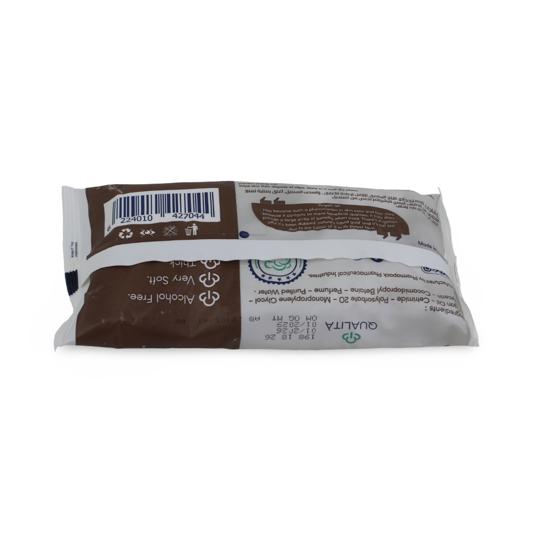 Qualita Cleansing Wipes Containing Argan Oil – Pack of 40