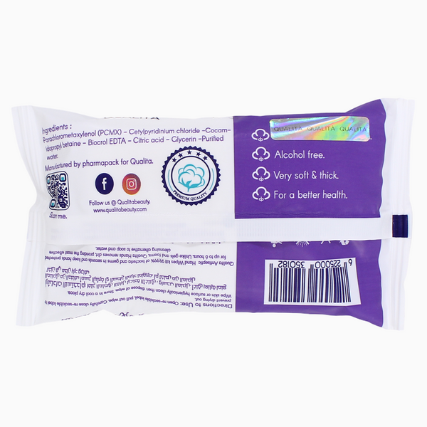 Qualita Lavender Antibacterial Baby Wet Wipes – 20pcs