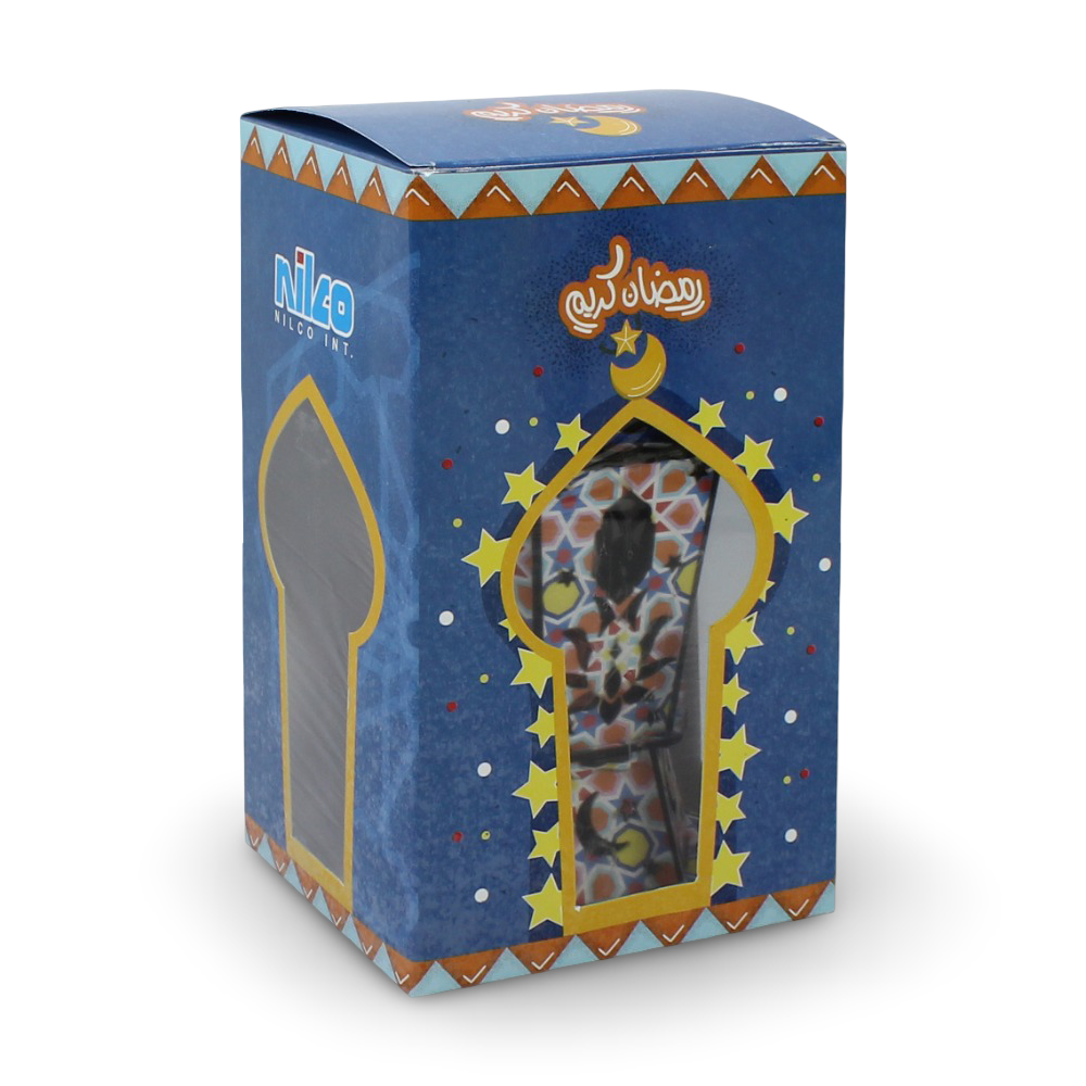 Nilco Ramadan Wooden Lantern – Beige Traditional Decorative Fanous