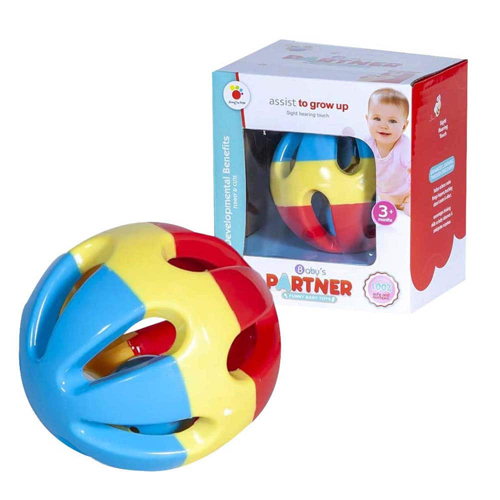 Baby's Partner Funny Baby Toys Rattle Ball