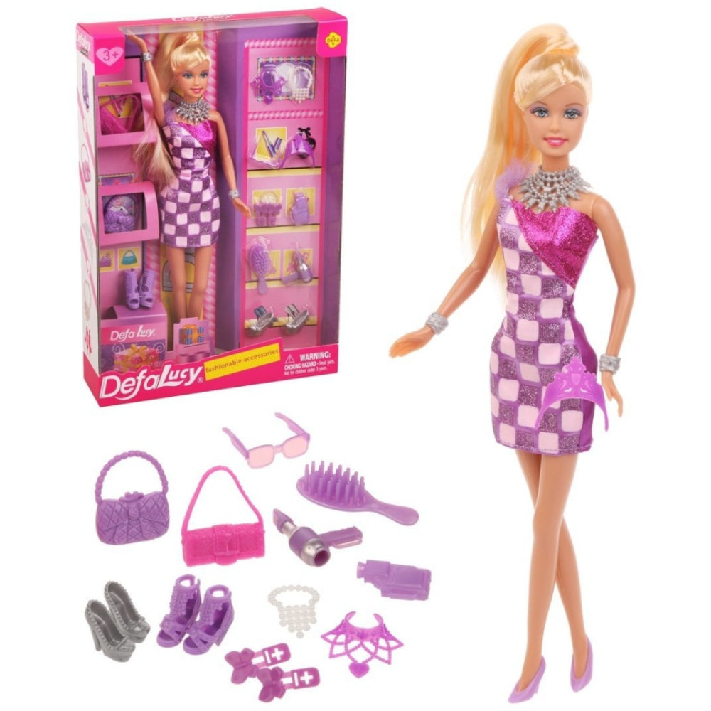 Defa Lucy Fashion Girl Story Doll - Purple