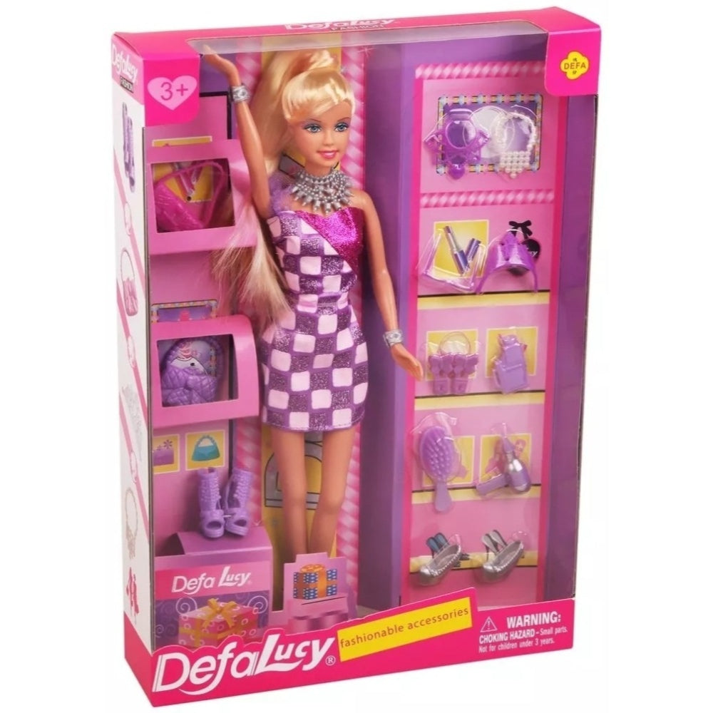 Defa Lucy Fashion Girl Story Doll - Purple