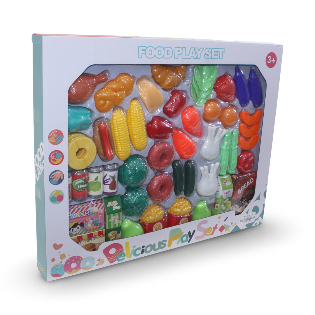 Delicious Food Play Set – 60 Pcs