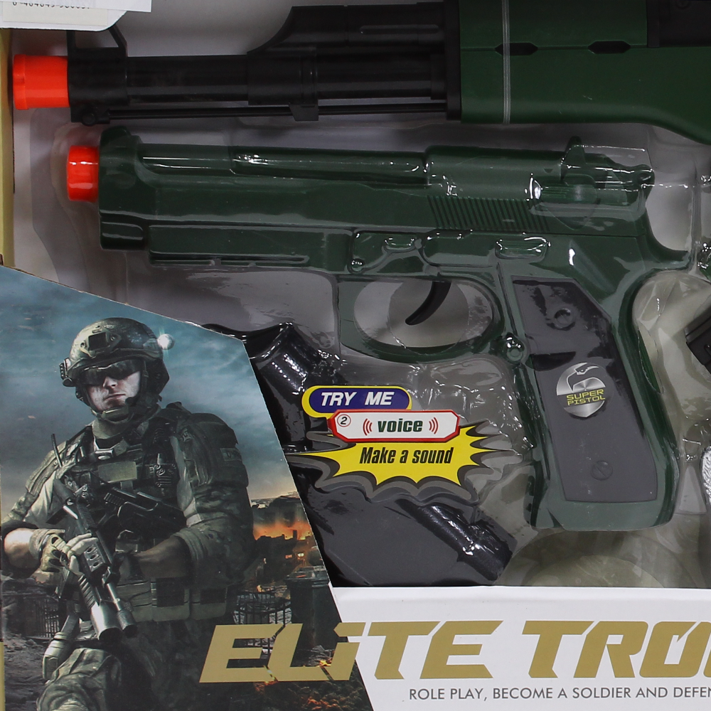 Plastic Elite Troops Super Armed Forces Weapons Set - 9 Pcs