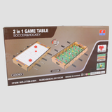 Giantex Multi-Game Table – 2-in-1 Pool, Hockey, Foosball