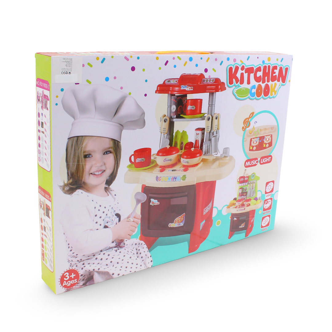 Kitchen Cook Play Kitchen Set (Music & Light) - Toys - Bright Future