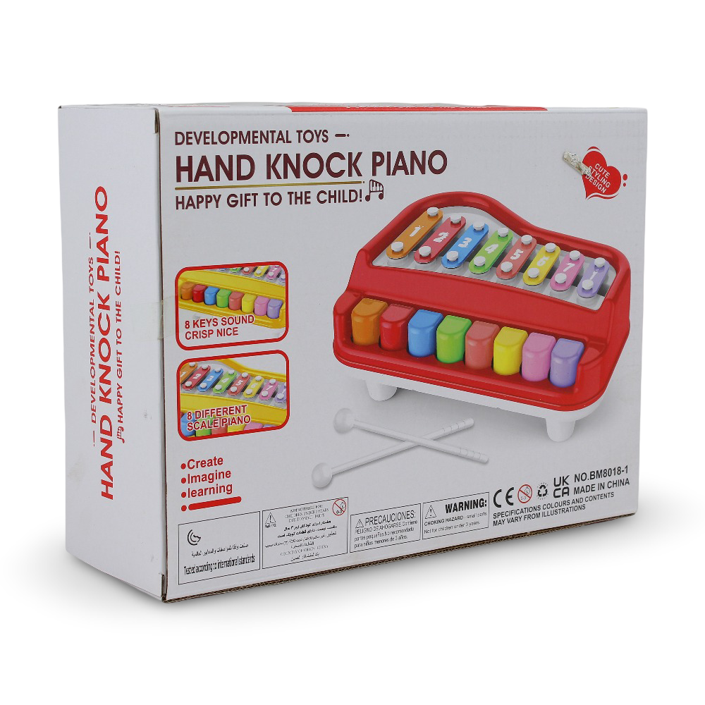 Hand Knock 2-in-1 Piano / Xylophone – 8 Tones