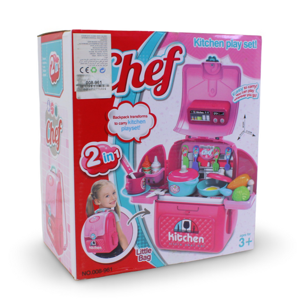 Kitchen Playset 2-in-1 Backpack