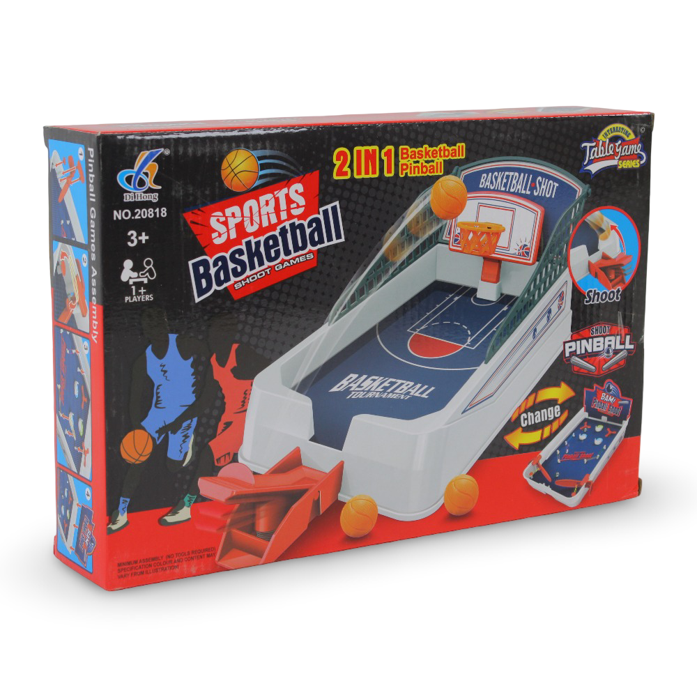 Basketball/Pinball 2-in-1 Table Game