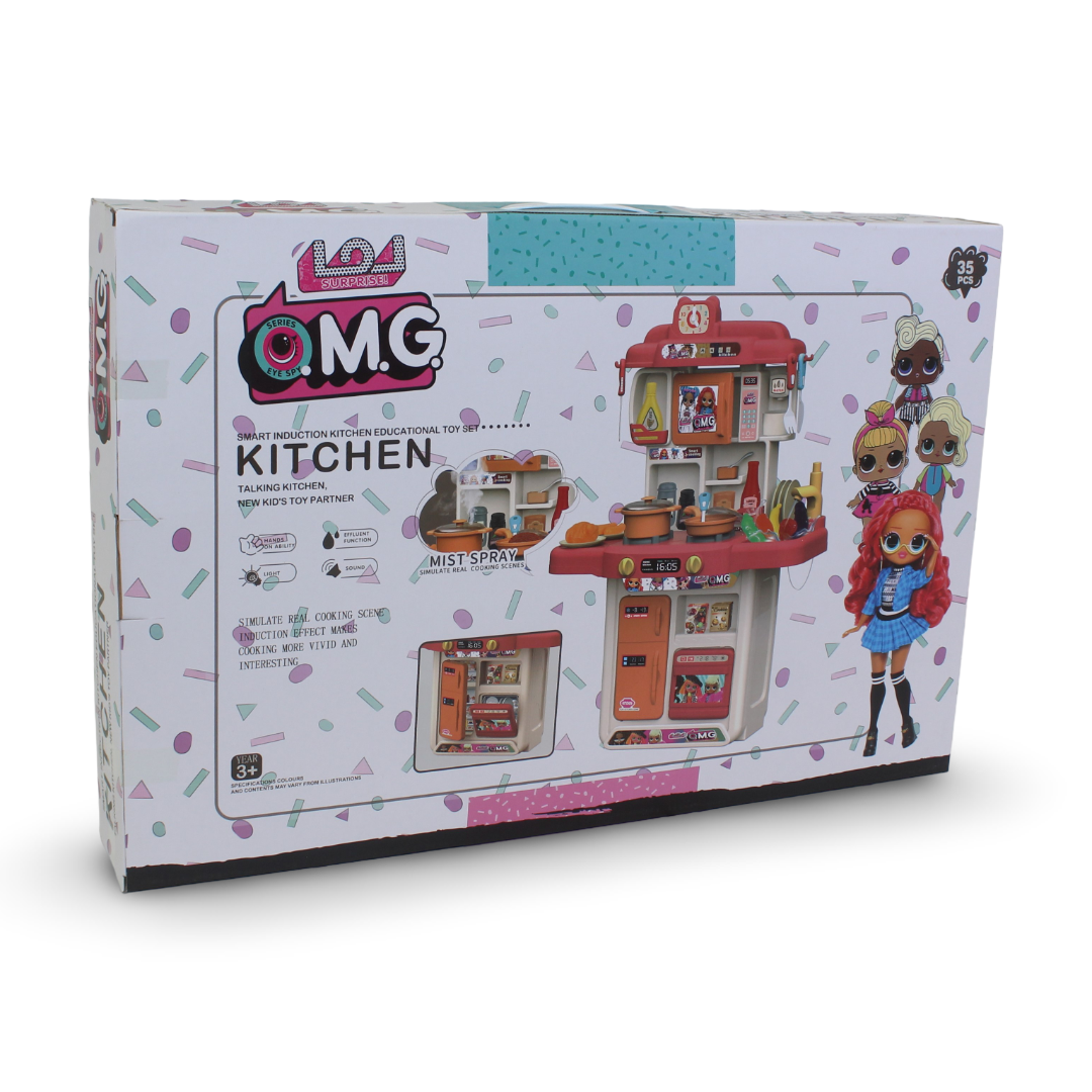 L.O.L. Surprise! O.M.G. Talking Mist Spray Induction Kitchen Playset