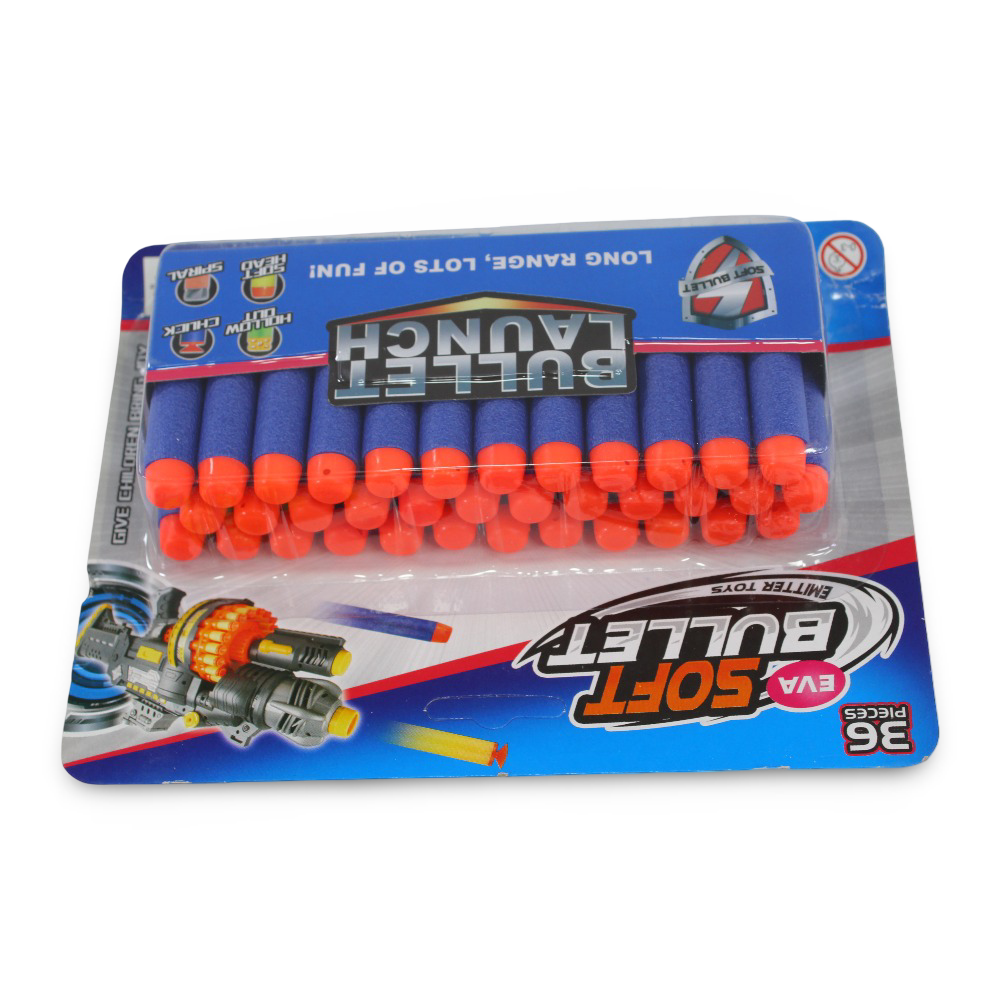 EVA Soft Foam Bullets Refill Pack – 36 Pieces