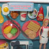 Kitchen Set with Doll – Fun & Safe Play for Kids