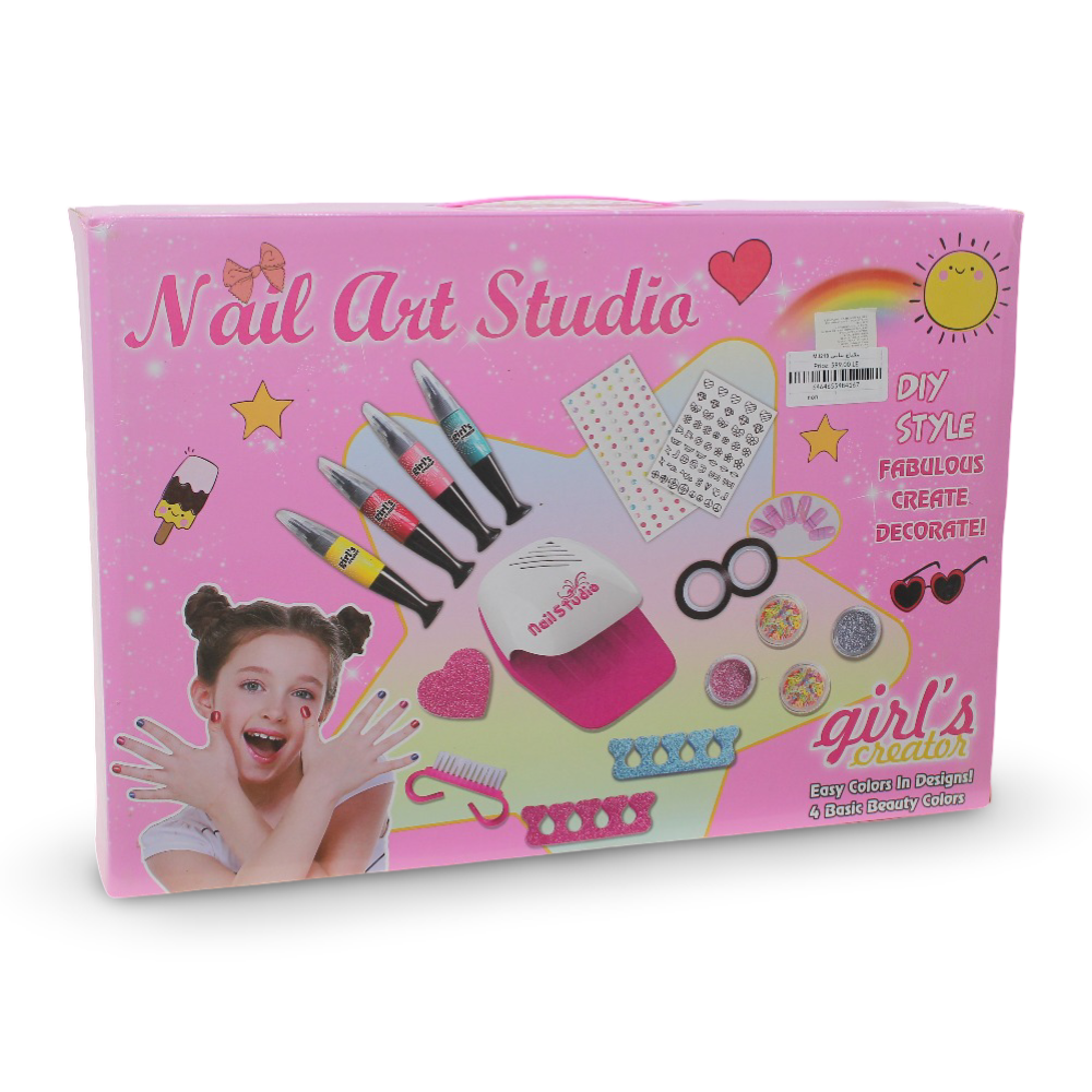 Girls Nail Art Studio Play Set – Creative DIY Beauty Kit