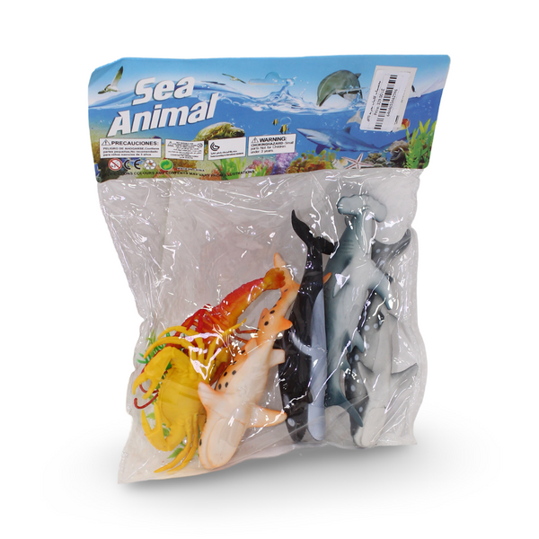 Sea Creatures Figures Set – 10 Pcs