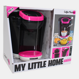 Coffee Machine Kitchen Toy – Black/Pink