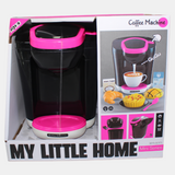 Coffee Machine Kitchen Toy – Black/Pink