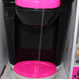 Coffee Machine Kitchen Toy – Black/Pink