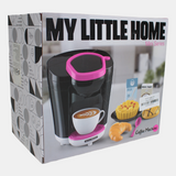 Coffee Machine Kitchen Toy – Black/Pink