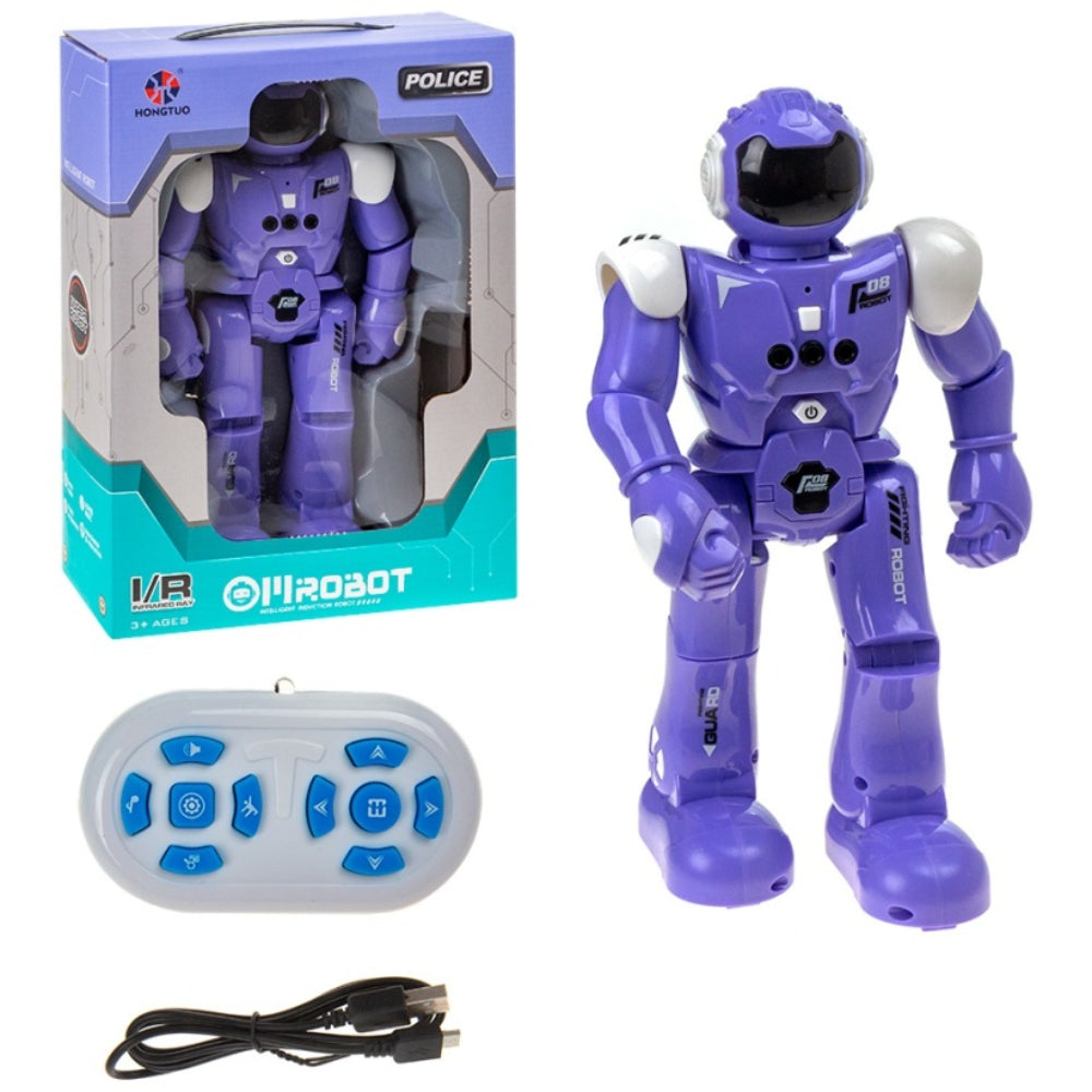 Police Robot Action Figure - Purple