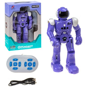 Police Robot Action Figure - Purple