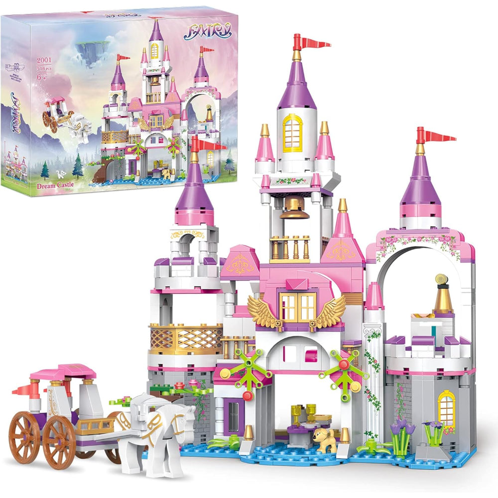 Cogo Fairytale Dream Castle Building Blocks Set – 516 Pieces