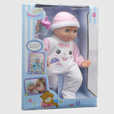 Warm Baby Doll - White and Pink