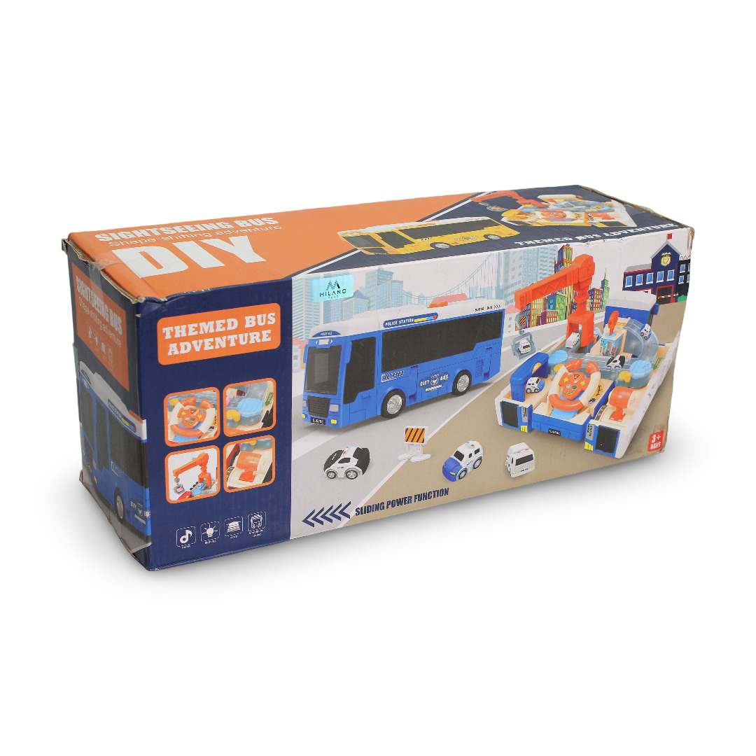 Police Adventure Bus (Sound & Light) – Red