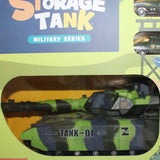 Military Tank Set with 4 carts - Storage Tank