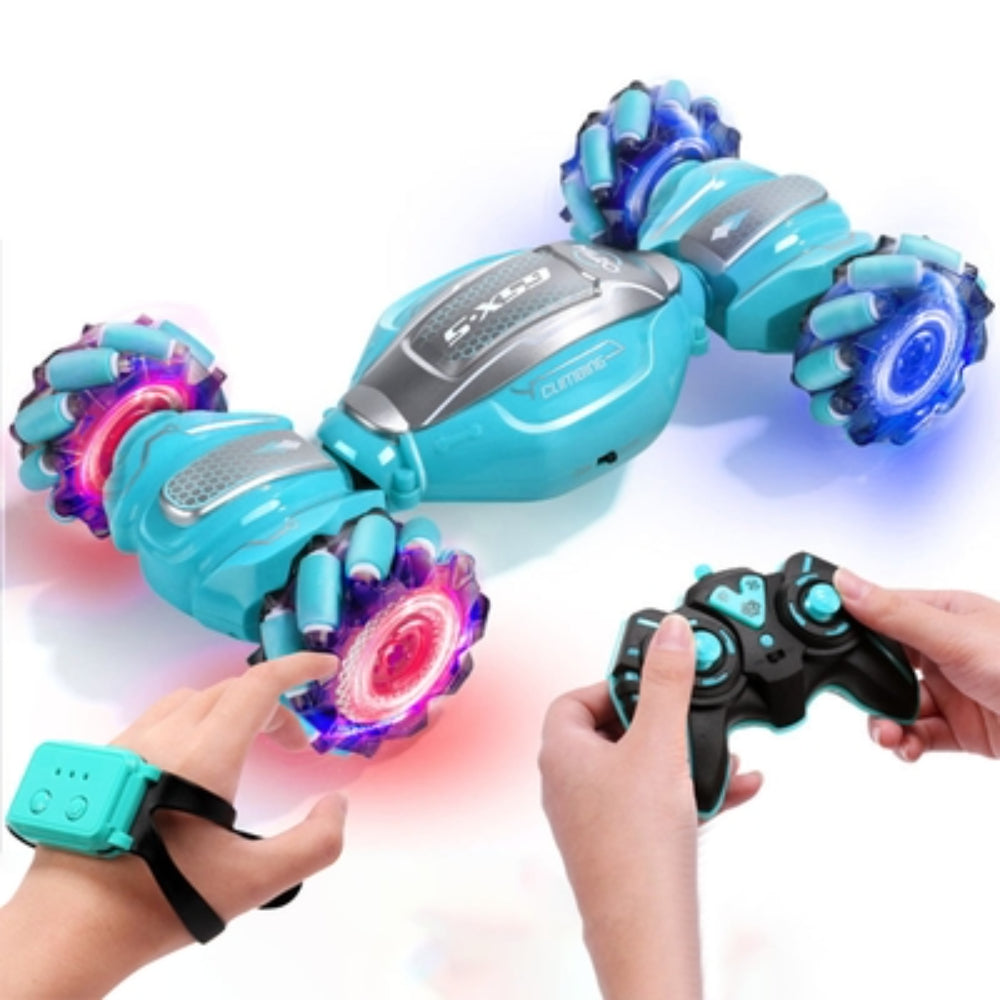 Remote Control Stunt Car (Light & Music) – Baby Blue