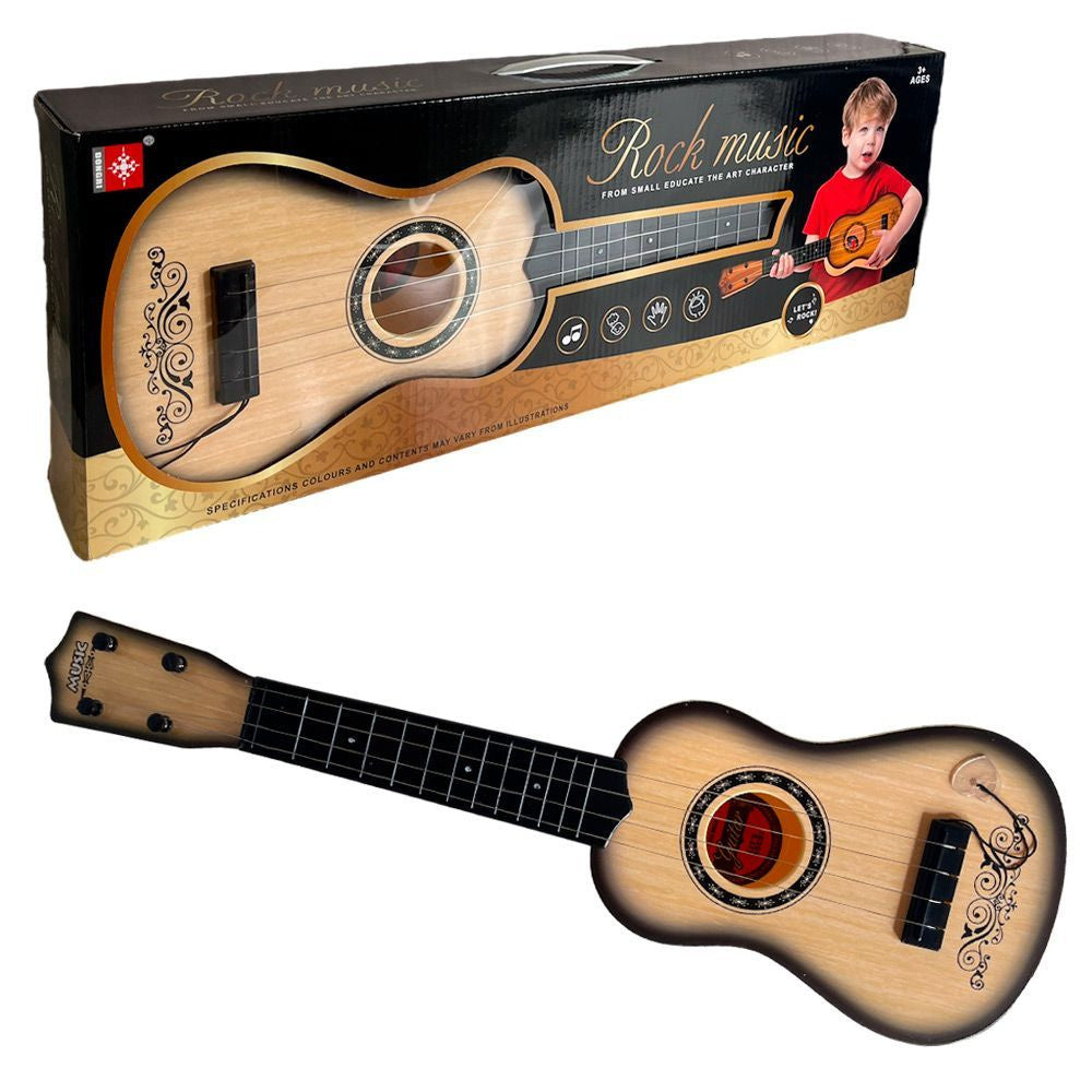 Rock Music Guitar Toy – Beige - Toys - OKO