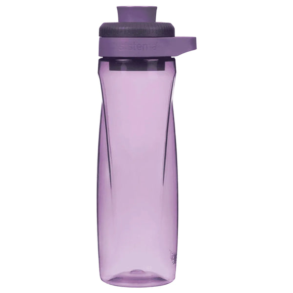 Sistema Hydrate Twist 'n' Chug Plastic Water Bottle 900ml – Purple